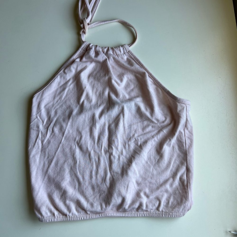 Brandy Melville Pink Halter Top - Picture 2 of 4